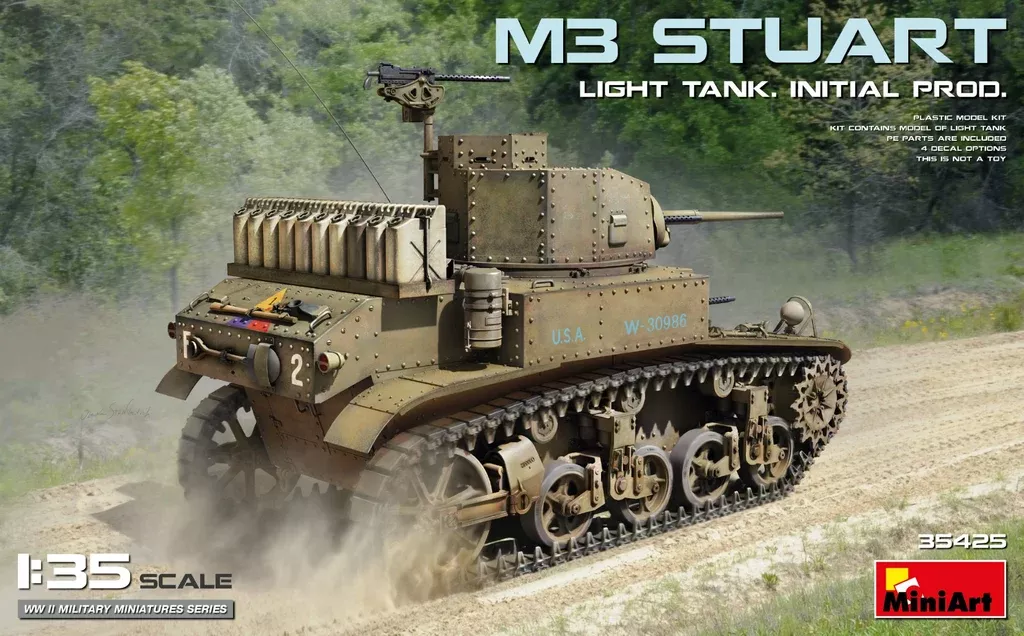 MiniArt 35425 M3 Stuart Light Tank Initial 1:35