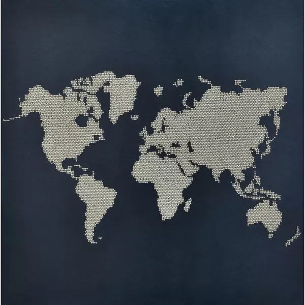 MiniArt Crafts 55018 Silver Map Bead Embroidery Kit
