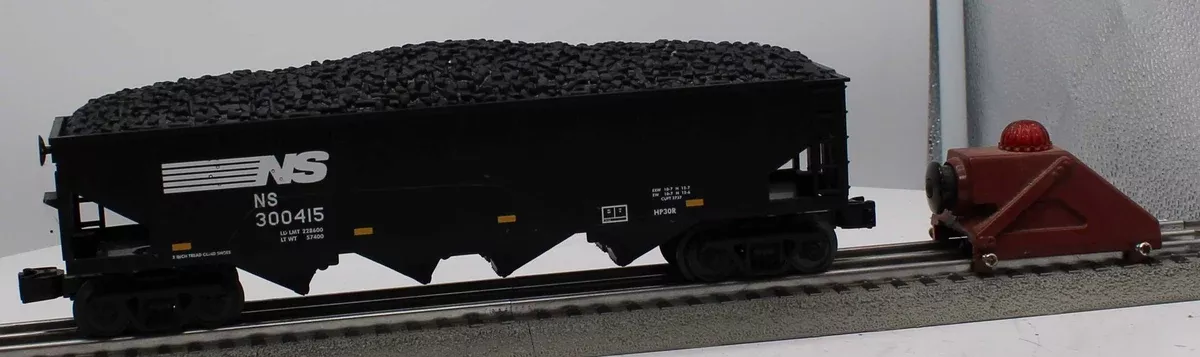 MTH 30-4236A NSNorfolk Southern 4-Bay Hopper Car With Coal Load O Scale Like New