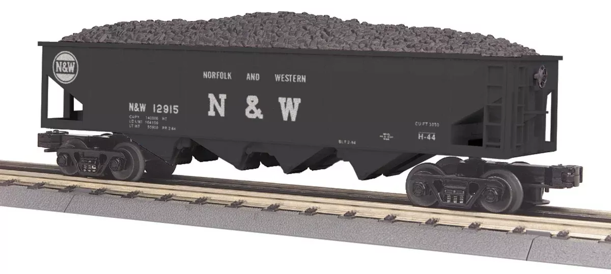 MTH Railking 30-7525 Norfolk & Western Hopper Car w/Operating Coal Load – N&W O SCALE NEW