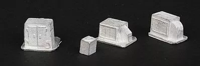 The N Scale Architect 20088 N Scale Roof HVAC (Air/Heating Unit) Assortment – Making A Scene(TM) — 1 Each of 4 Styles