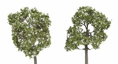 The N Scale Architect 60508 Z Scale ForeGround(TM) Tree pkg(6) — Spring Blossom White