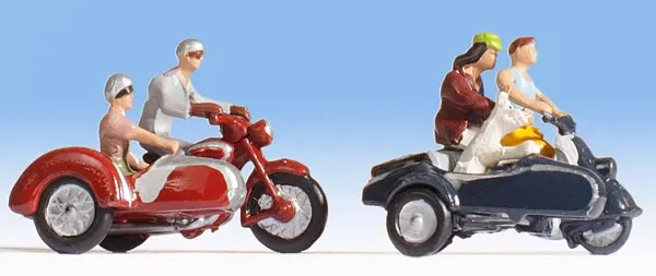 Noch 15905 HO Scale Motorcyclists/Motorbikers