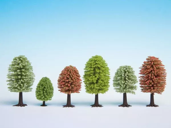 Noch 26806 All Scale Spring Deciduous Trees — 2 – 3-9/16″ 5-9cm Tall pkg(25)