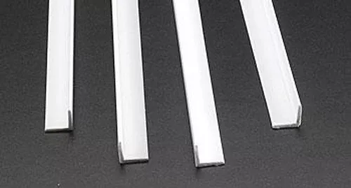 Plastruct 90508 Styrene Angle 3/8″ / 9.5mm(Pack of 4)
