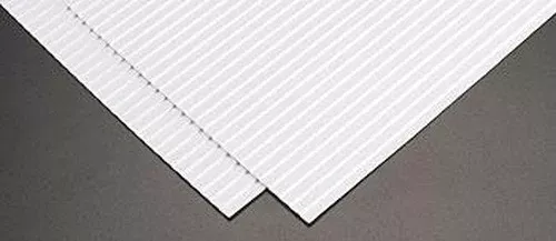 Plastruct 91522 1:16 11″ x .020″ x 7″ Corrugated Siding Sheet (Pack of 2)