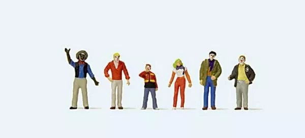 Preiser 24642 HO Scale Carnival Parade Participants Set #1 pkg(6)
