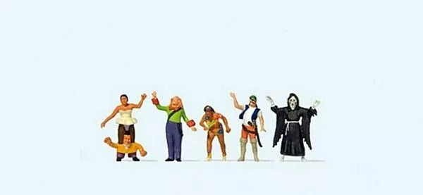 Preiser 24646 HO Scale Carnival Parade pkg(5)