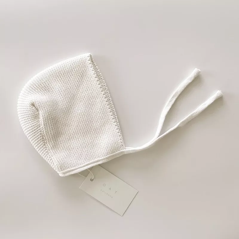 Purl Knit Bonnet Milk