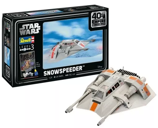 Revell 5679 1/29 Star Wars The Empire Strikes Back Snow Speeder 40th Anniversary w/paint & glue
