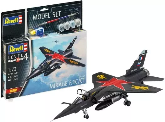 Revell 64971 1/72 Mirage F1C/CT Interceptor Fighter w/paint & glue