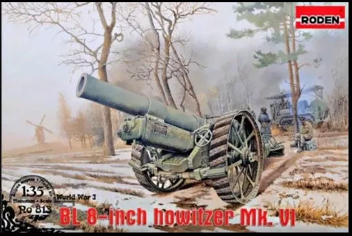 Roden 813 British BL-8 8 Inch Howitzer MK VI Gun