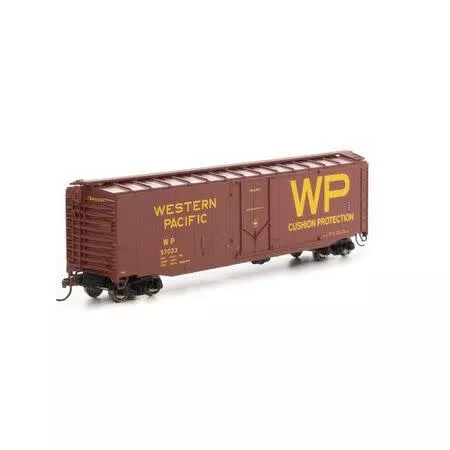 Roundhouse 79117 HO 50' Plug Door Smooth Side Box Western Pacific