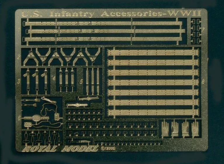 Royal Model 461 1/35 WWII US Infantry Accessories (Photo-Etch)
