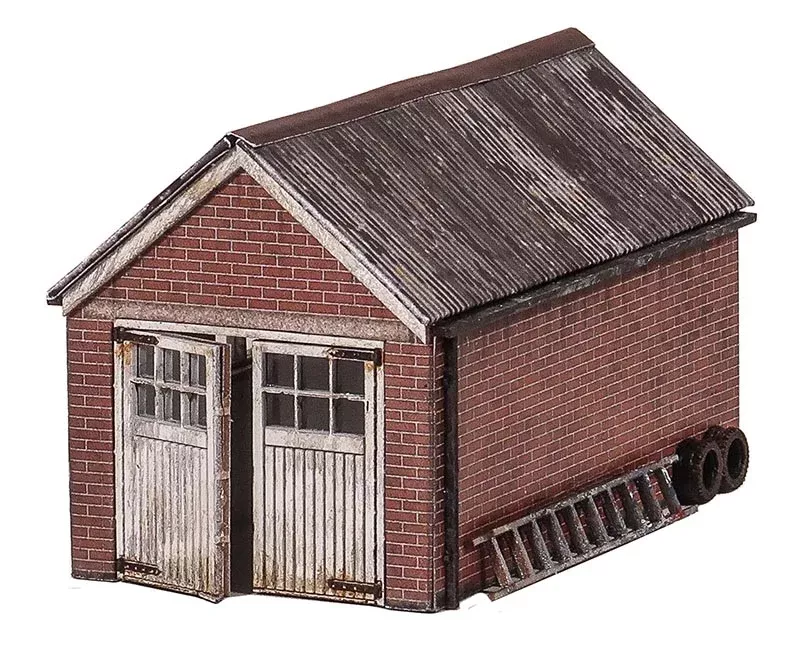 Scale Model Scenery kit 1960's Domestic Garage