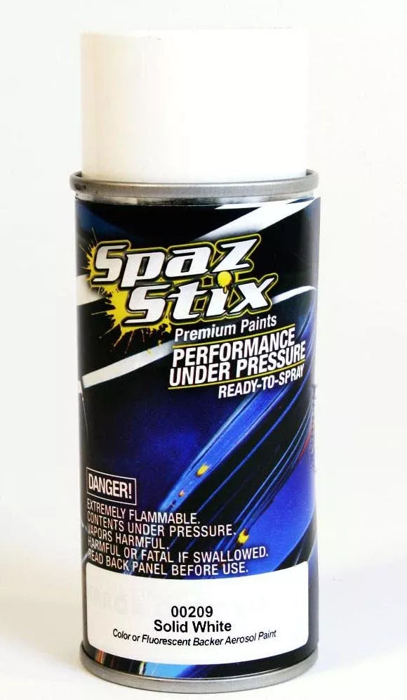 Spaz Stix 00209 Solid White Glow Backer Paint