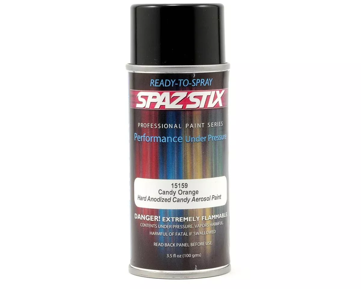 Spaz Stix 15159 Candy Orange Paint 3.5oz Spray