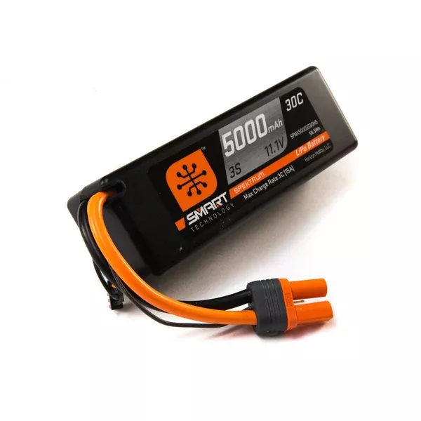 Spektrum SPMX50003S30H5 5000mah 3S 11.1V Smart LiPo 30C Hardcase IC5