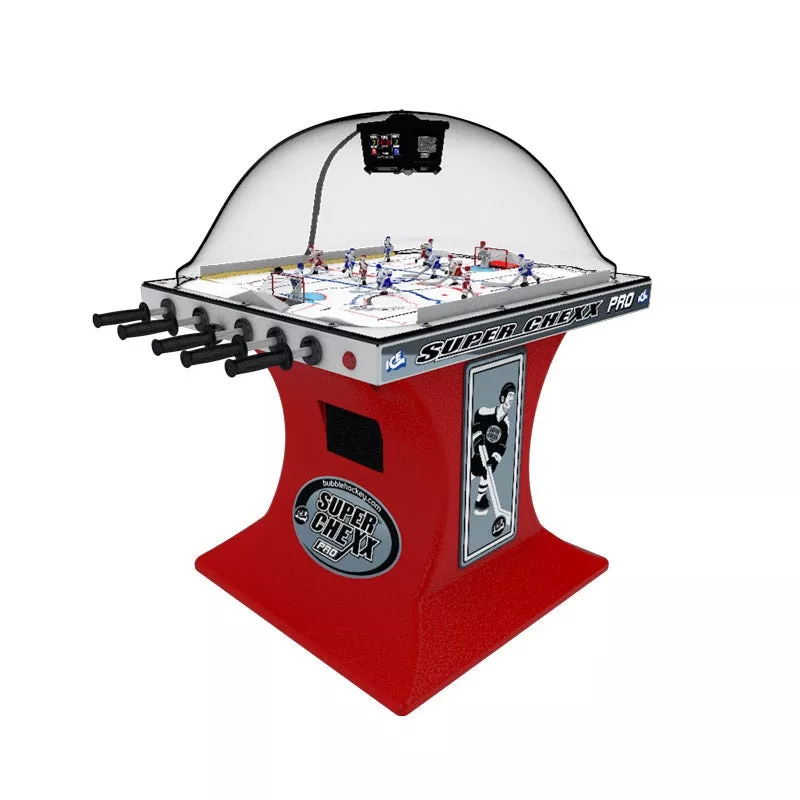Super Chexx PRO Bubble Hockey Table Red