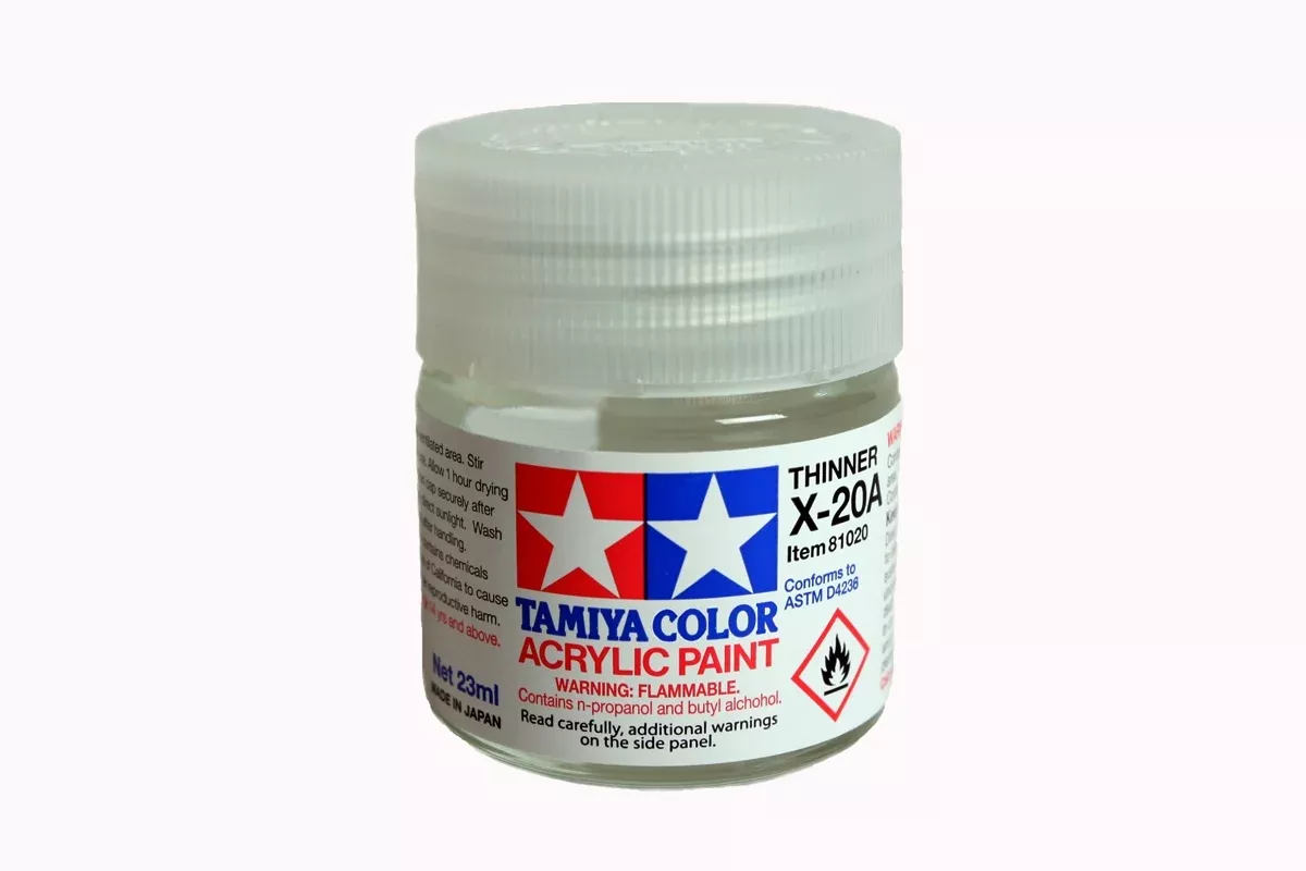 Tamiya 81020 X-20A Thinner for Acrylic or Poly Model Paint