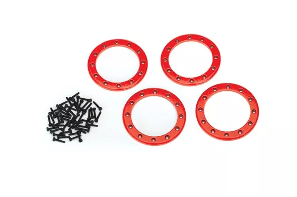 Traxxas 8168R 2.2″ Red Aluminum Beadlock Rings