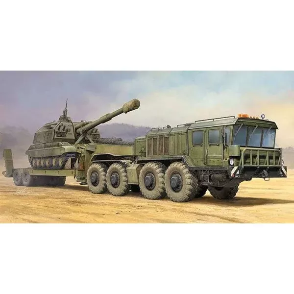 Trumpeter 01039 1/35 Russian KZKT-7428 Transporter with KZKT-9101 Semi-Trailer