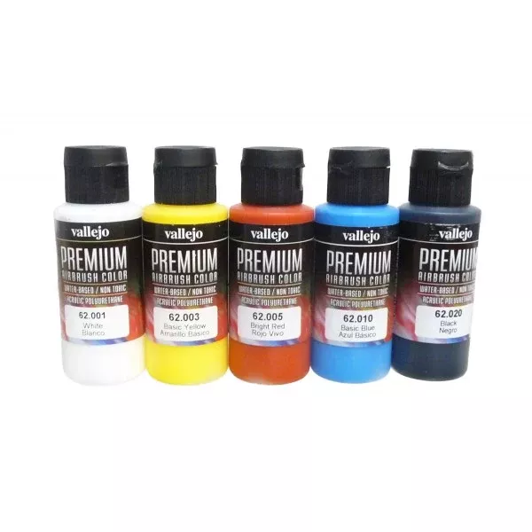 Vallejo 62101 Premium Color Opaque Colors 5 Color Set