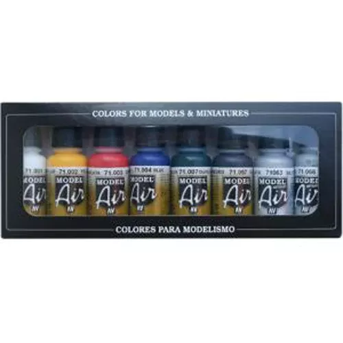 Vallejo 71174 Model Air Basics Colors 8 Color Set
