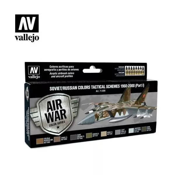 Vallejo 71609 Model Air Soviet/Russian Tactical Schemes 1960-2000 Part 1 Acrylic Paint Set