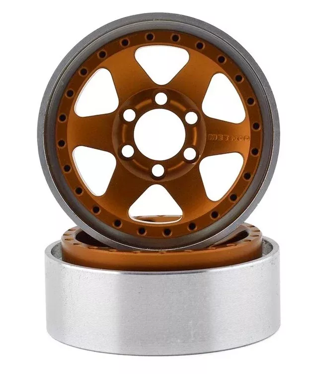 Vanquish Products VPS07768 Method 1.9 Beadlock Race Wheel 310 Orange Anodized Aluminum