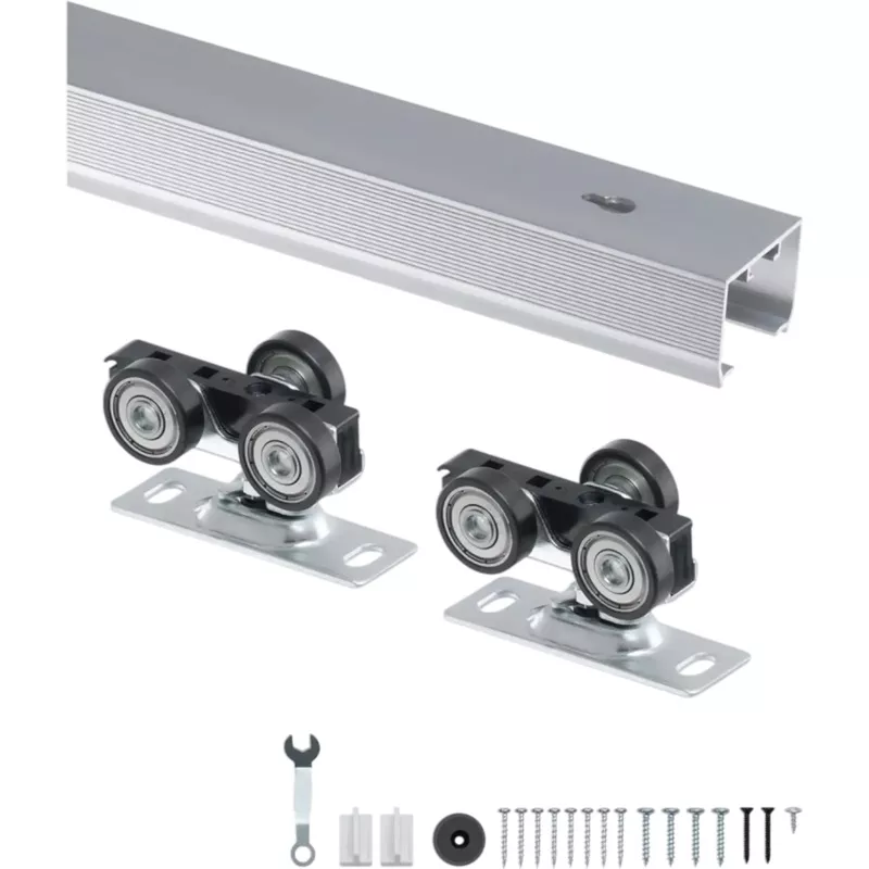 Vevor Pocket Door Track Hardware Kit 6′ Heavy Duty Single Door New