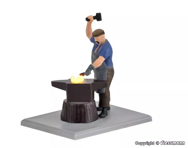 Viessmann – 1514 – eMotion Blacksmith with Glowing Iron – Moving (HO Scale)