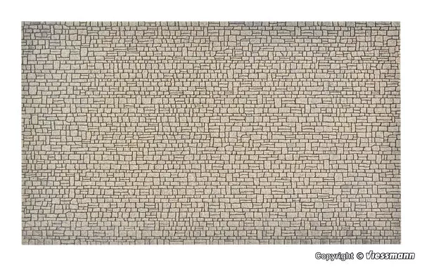 Vollmer – 48221 – Wall Plate – Cut Stone – 28 x 16cm (HO Scale)