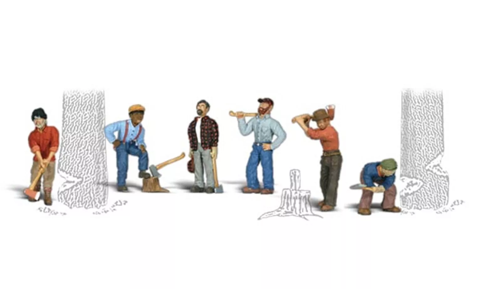 WA2735 A2735 Woodland Scenics – O Gauge Lumberjacks