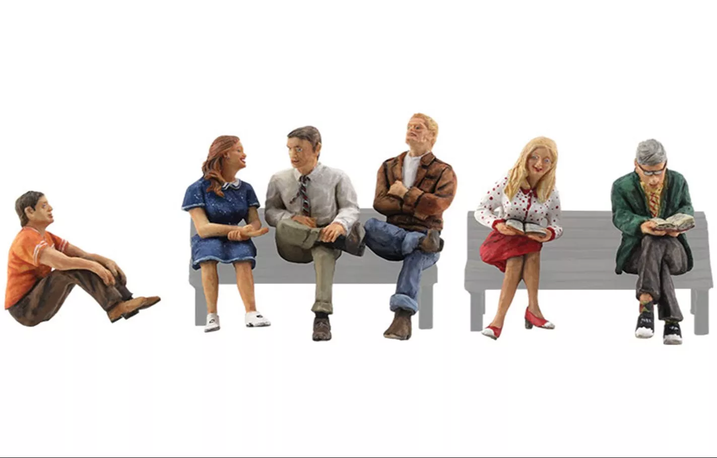 WA2759 A2759 Woodland Scenics – O Gauge People Sitting