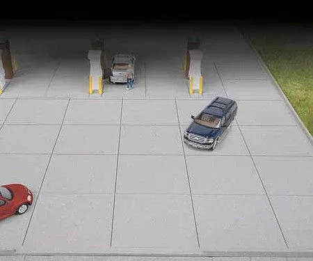 Walthers Cornerstone 3540 HO Gas Station Concrete Lot Kit