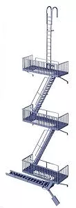 Walthers Cornerstone 3729 HO Vintage Fire Escape Kit