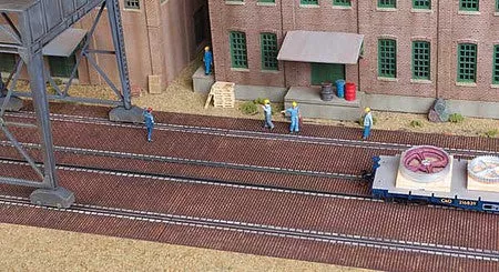 Walthers Cornerstone 4097 HO Brick Craneway Base & Street Kit