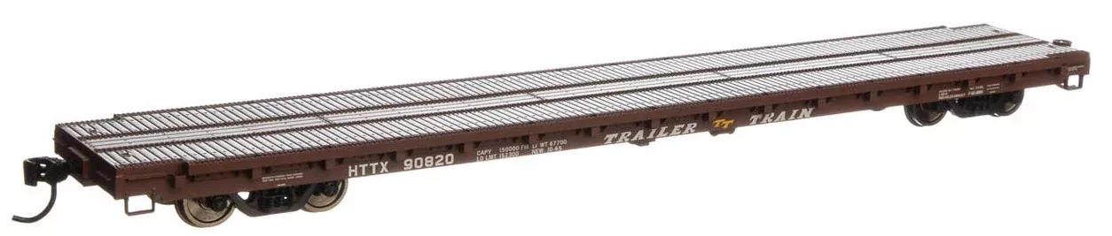 Walthers Mainline HO 910-5400 60' Pullman-Standard Flat Car, TTX (HTTX) #90833