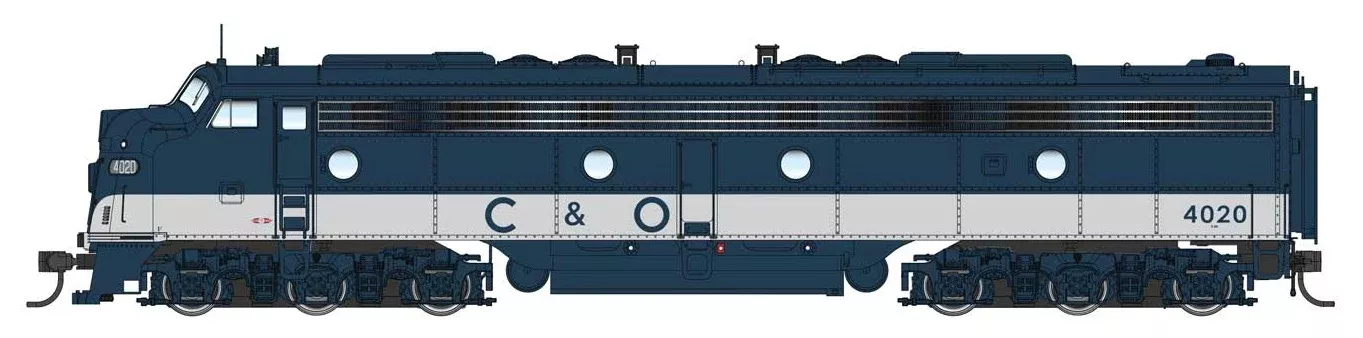 Walthers Proto HO 920-42910 EMD E8 A/A Set, Chesapeake and Ohio #4020/4025