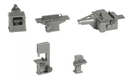 Walthers SceneMaster 4183 HO Woodshop Equipment Set