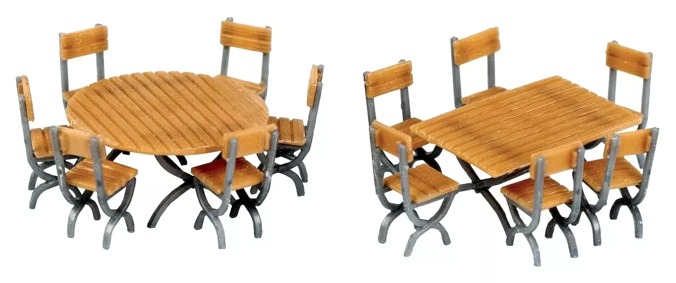 Walthers SceneMaster HO 949-4191 Table and Chair Kits