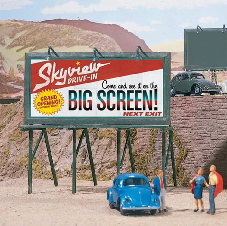 Walthers SceneMaster HO 949-4251 Cruisin’ Roadside Billboards Kit (3)