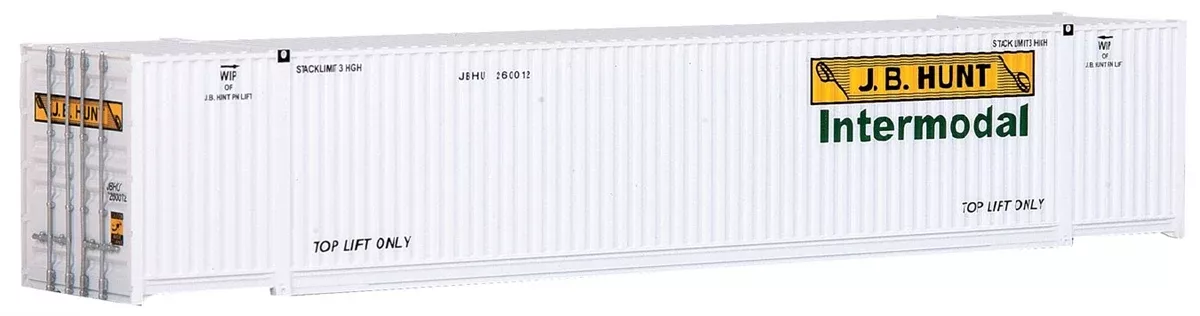 Walthers SceneMaster HO 949-8506 53' Singamas Corrugated Container, J.B. Hunt Intermodal