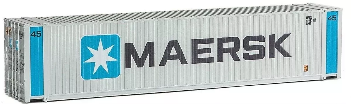 Walthers SceneMaster HO 949-8556 45' CIMC Container, Maersk