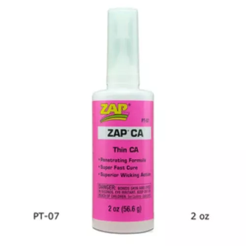 Zap PT07-A-Gap 2oz Cyanoacrylic (Pink) Super Thin Fast Drying